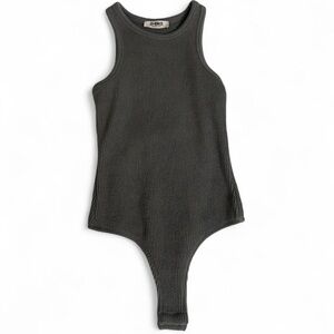 4th & Reckless Gray ribbed tank bodysuit